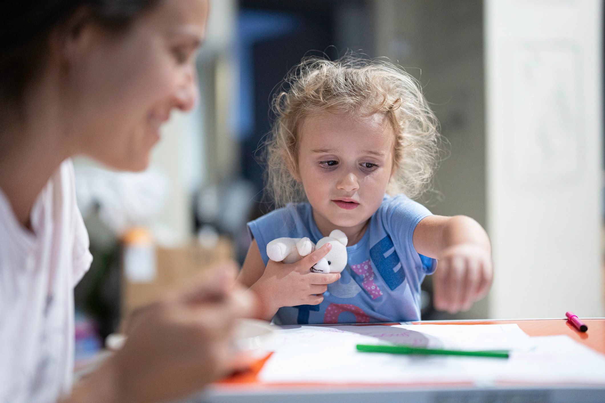 Parent and child spending time together